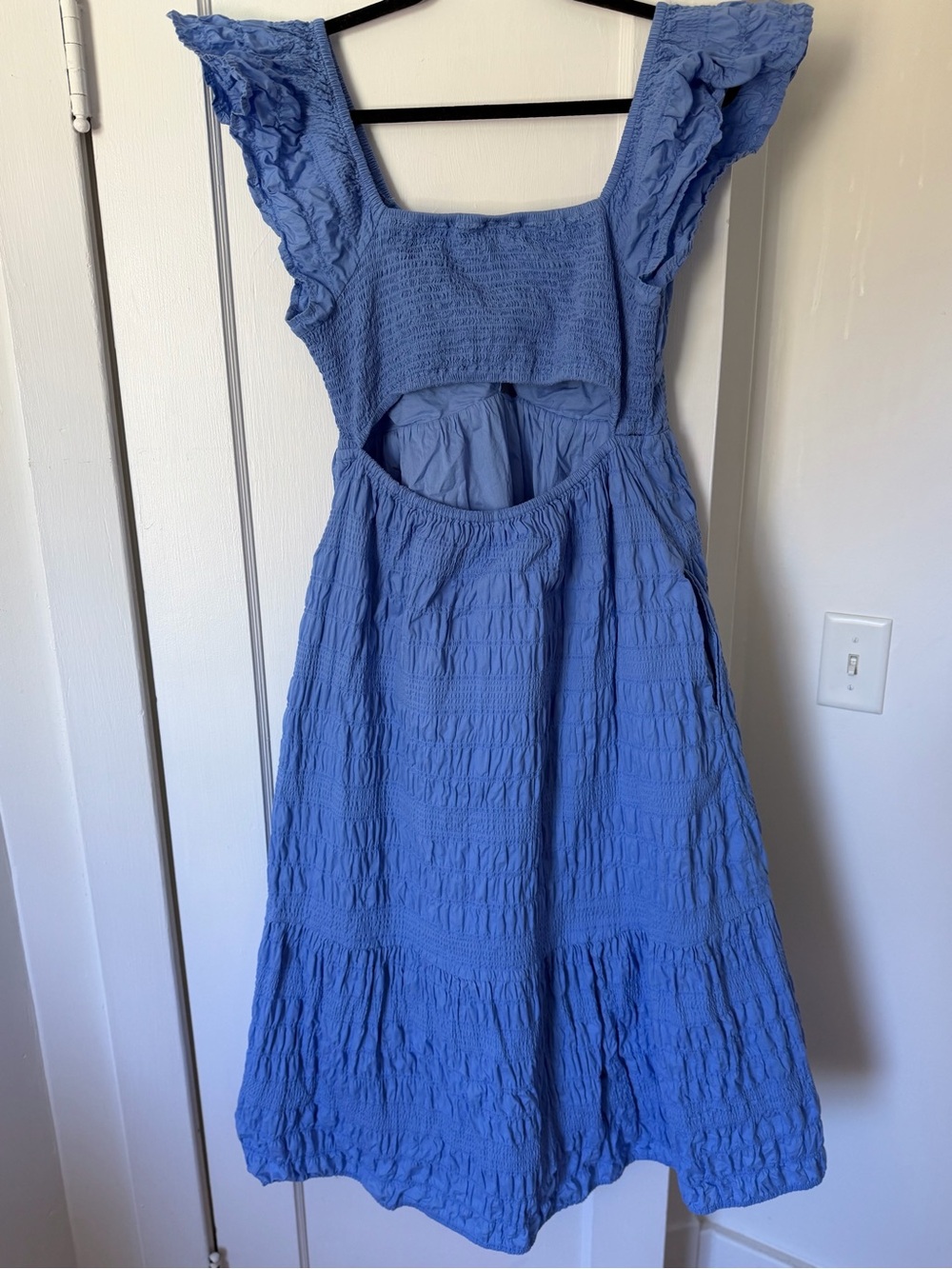Universal Thread Periwinkle Midi Ruched Dress - Picture 9 of 11